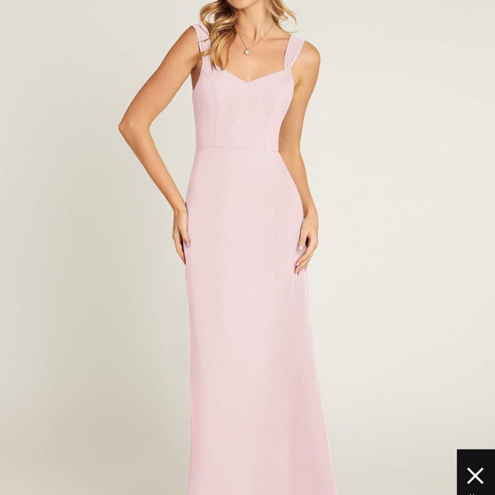 Beautiful Classic Blush Pink Chiffon Formal or Bridesmaid Dress